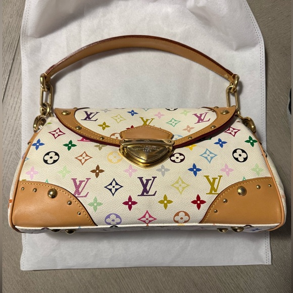 Unlisting Soon Louis Vuitton Murakami Beverly MM Monogram Shoulder Multicolore - Picture 13 of 16